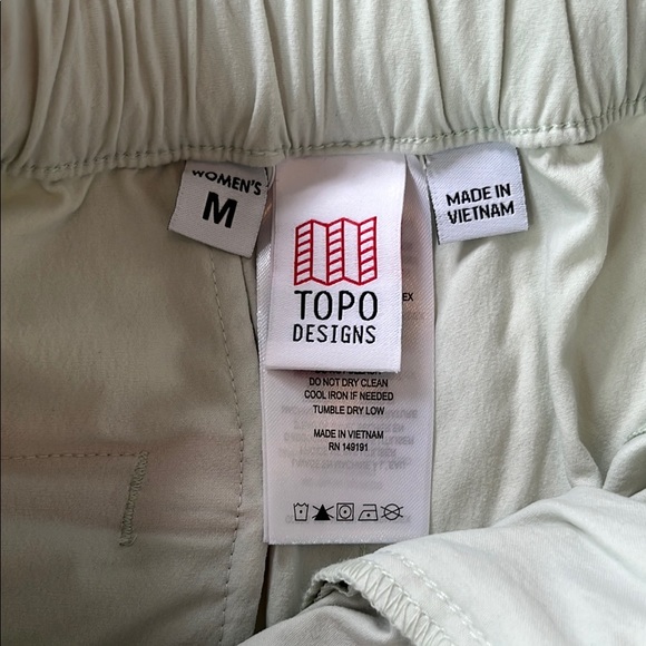 Topo Designs Mint Green River Shorts - Picture 2 of 4